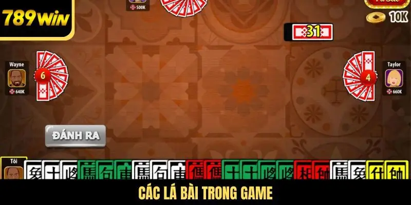 Các lá bài trong game